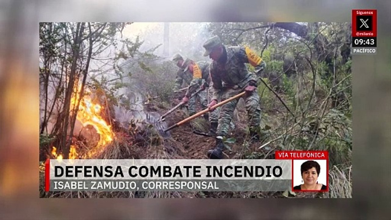 Ejército combate incendio forestal en Perote, Veracruz; van dos en una semana