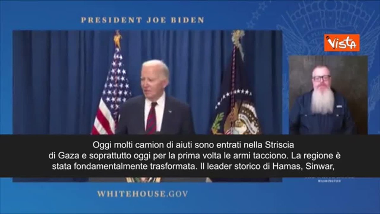 Tregua Gaza, Biden: «Per prima volta armi tacciono sulla Striscia, ma Hamas non governerà»