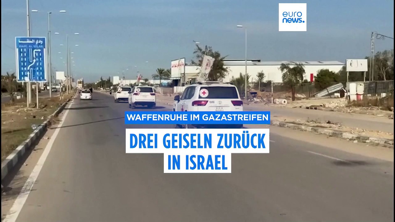 Hamas lässt erste drei israelische Geiseln frei