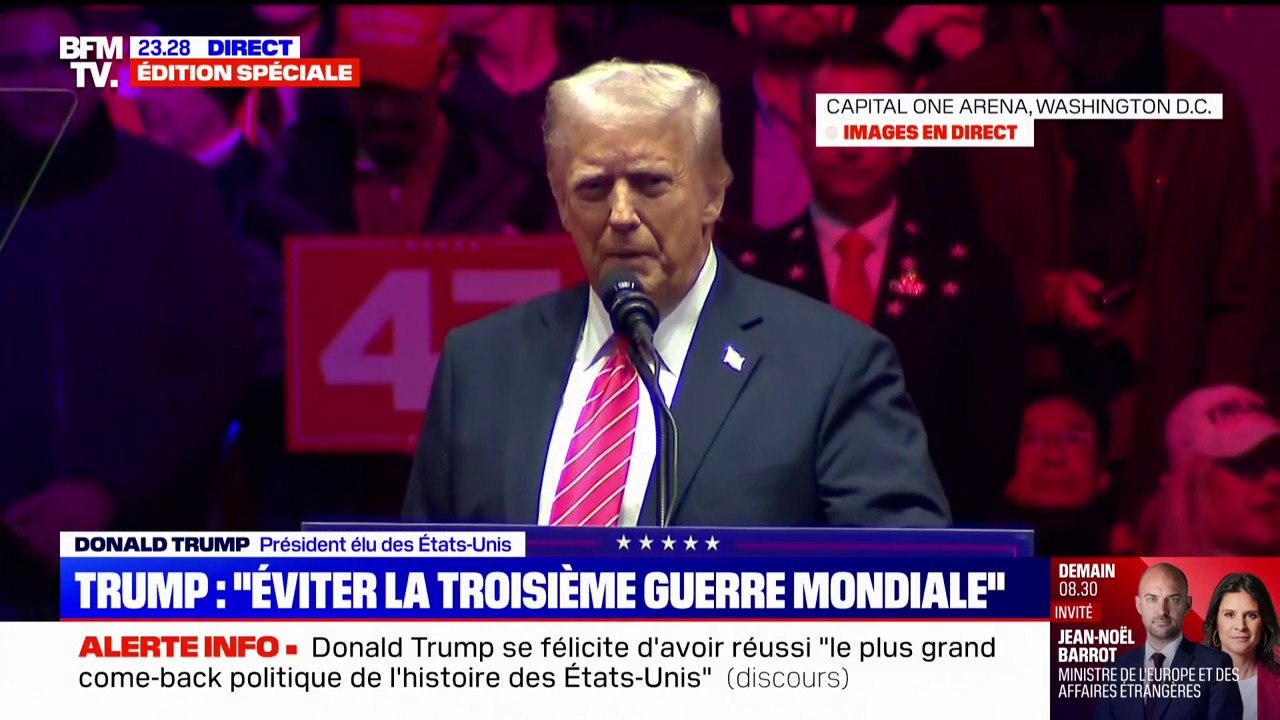 "Nous devons sauver TikTok": en meeting à Washington, Donald Trump se félicite du rétablissement du réseau social aux États-Unis