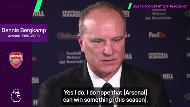 'They've been close' - Bergkamp hoping Arsenal can win trophy this season
