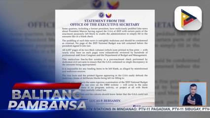 Malacañang, kinondena ang ‘fake news’ na umano’y may bahagi sa GAA na iniwang blangko