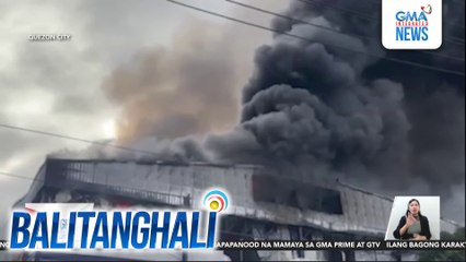 Sunog sa cold storage facility sa kahabaan ng FPJ Ave., sa  Quezon City, umabot na sa 3rd alarm | Balitanghali