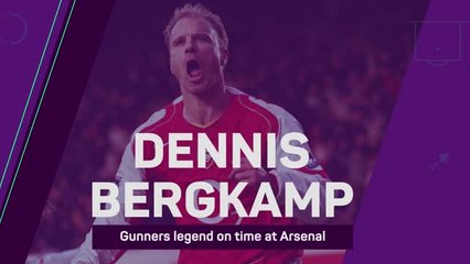 Dennis Bergkamp reflects on 'very enjoyable' Arsenal career