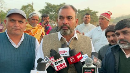 माइनिंग जाेन में स्लाडिंग मामले का विधायक ने किया अधिकारियों संग निरीक्षण