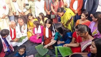 কামৰূপৰ চাংসাৰিত ন খোৱা উৎসৱ।
