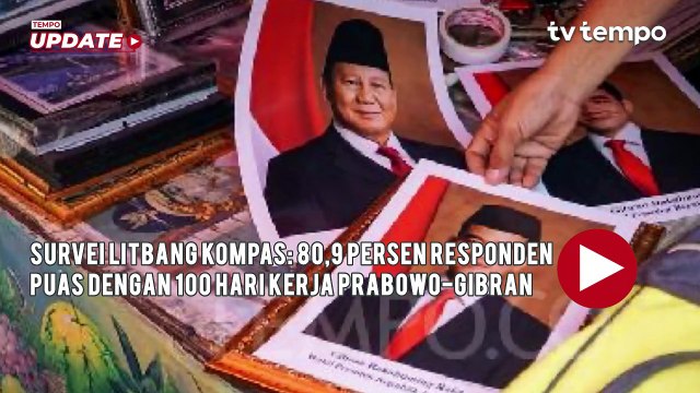 Survei Litbang Kompas: 80,9 Persen Responden Puas dengan 100 Hari Kerja Prabowo-Gibran