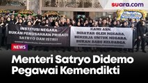 Disebut Kerap Arogan dan Suka Tampar, Menteri Satryo Didemo Pegawai Kemendikti Saintek