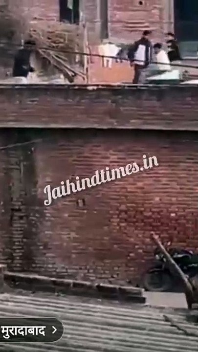 मुरादाबाद में सरेआम फायरिंग-पथराव,VIDEO:एक युवक को गोली लगी  @moradabadpolice  #MahaKumbhMela2025 #SaifAliKhan #SaiPallavi #MahakumbhFire