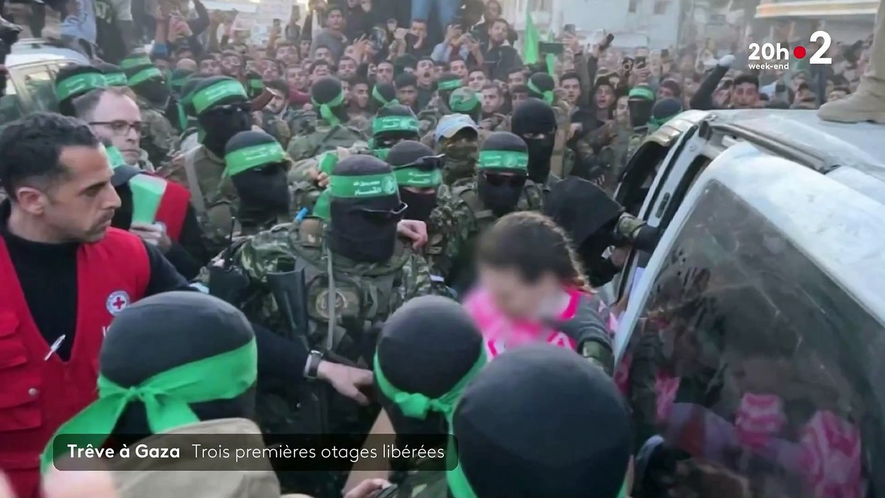 Les images de trois premières otages israélienn...