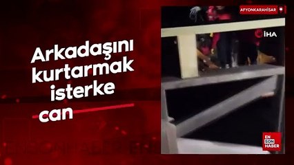 Afyonkarahisar'da gölete düşen arkadaşını kurtarmak isterken can verdi