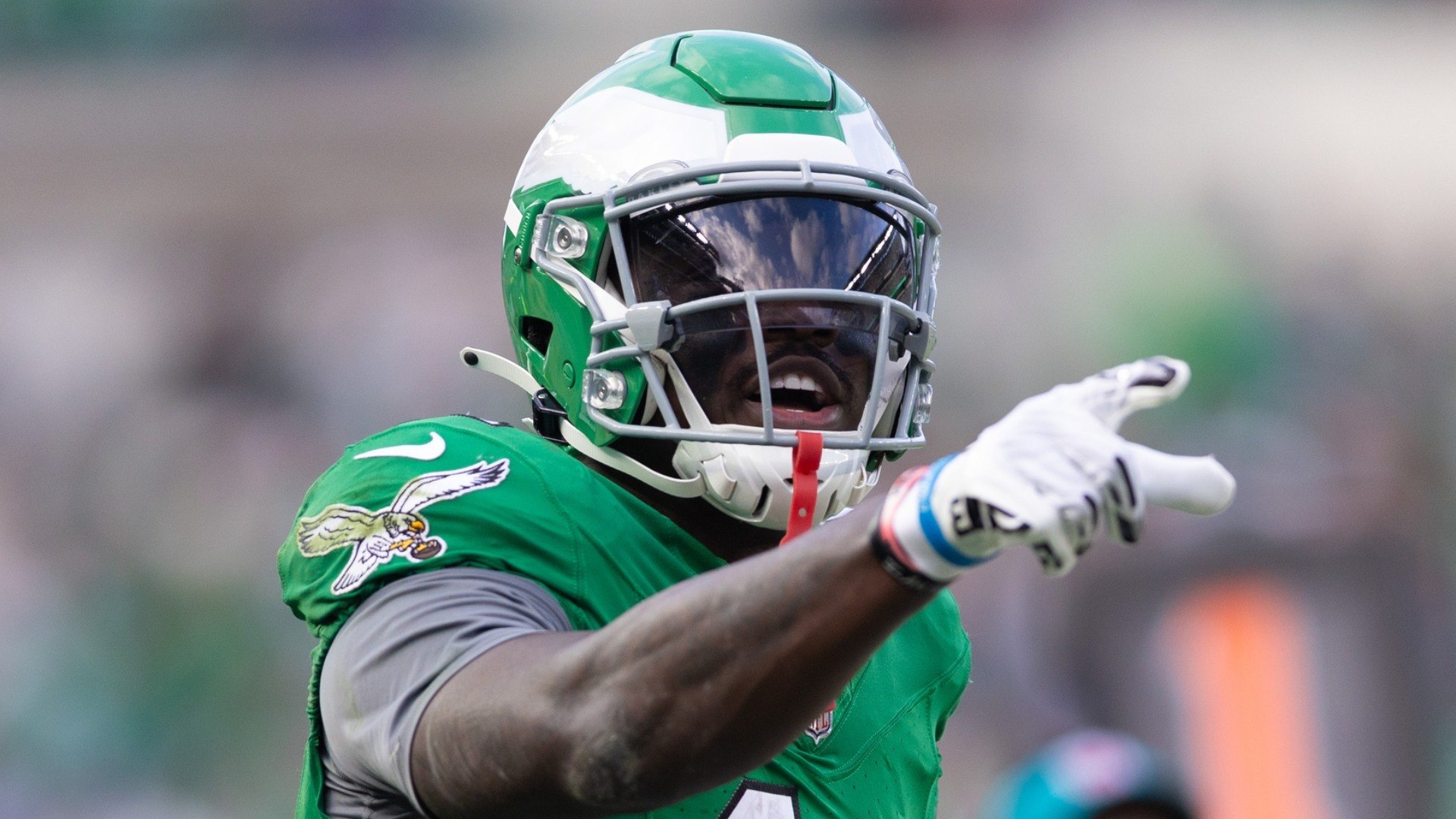 ⁣AJ Brown of the Eagles Adjusted Receiving Total: Game Preview