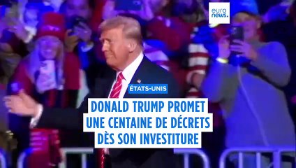 Donald Trump promet une centaine de décrets dès son entrée à la Maison-Blanche
