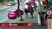 Adana’da çocuk kapkaççı güvenlik kamerasına takıldı