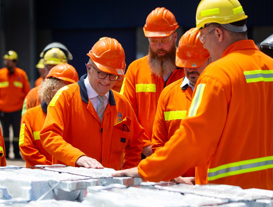 Prime Minister Anthony Albanese visits Tomago A...