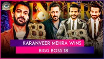 Bigg Boss 18 Winner: Karanveer Mehra Wins The Show, Vivian Dsena Secures First Runner-Up Spot