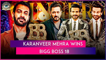 Bigg Boss 18 Winner: Karanveer Mehra Wins The Show, Vivian Dsena Secures First Runner-Up Spot
