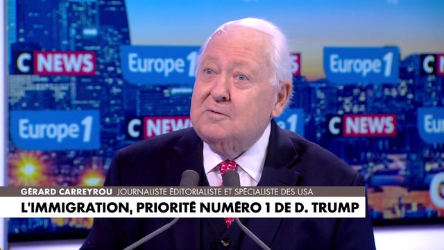 Gérard Carreyrou : «L'arrivée sous Biden de 7 millions et demi d'immigrants ça fait quelque chose»