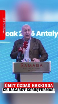 Ümit Özdağ hakkında Cumhurbaşkanına hakaret suçundan soruşturma başlatıldı. #sondakika #zaferpartisi