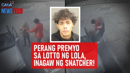 Perang premyo sa lotto ng lola, inagaw ng snatcher! | GMA Integrated Newsfeed