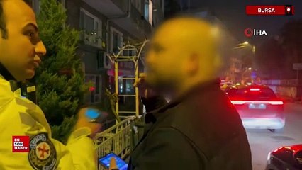 Bursa'da alkollü sürücü polisle ceza pazarlığı yaptı