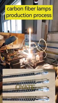 Real shot of 545mm 220v 1000w carbon fiber heat lamps quartz infrared lamp