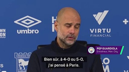 Guardiola : "Préparer la finale contre Paris"