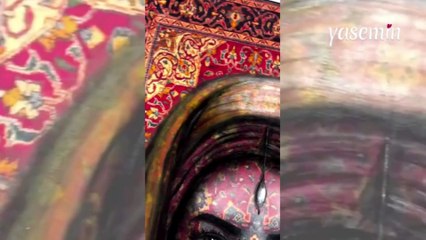 Halı boyayarak ortaya sanat eseri çıkardı! Ressam Gizem Aytaç'tan...