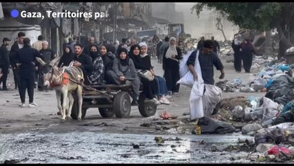 Gaza : la trêve commence, les déplacés commencent à rentrer chez eux