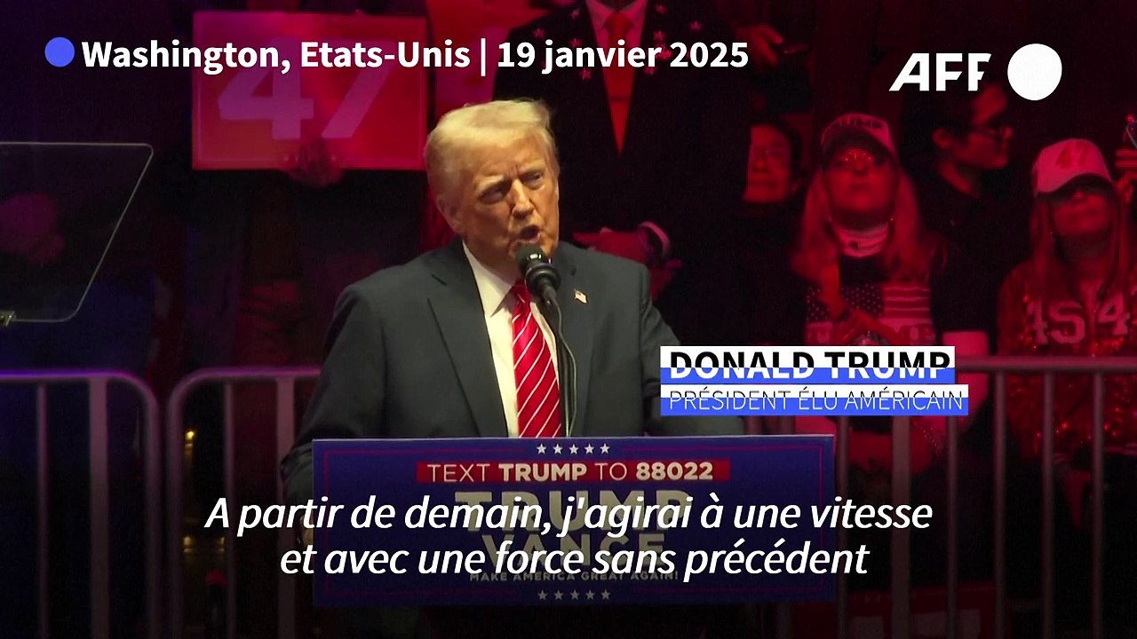 Etats-Unis: "Nous allons arrêter l'invasion de nos frontières", promet Trump