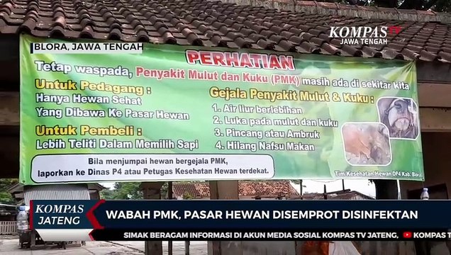 Wabah Penyakit Mulut dan Kuku (PMK), Pasar Hewan Disemprot Disinfektan