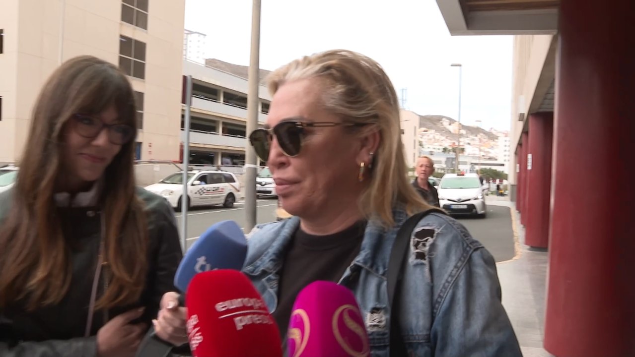 Belén Esteban, en el hospital de Gran Canaria: "Estamos aquí como ellos harían con nosotros"