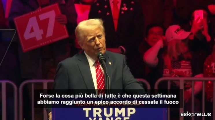 Video Trump: raggiunto un accordo epico per cessate il fuoco a Gaza