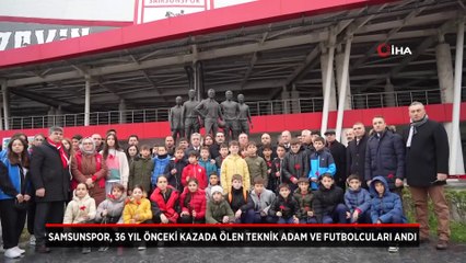 Samsunspor, 36 yıl önceki kazada ölen teknik adam ve futbolcuları andı