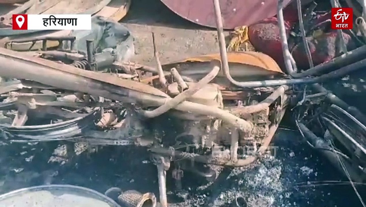 फरीदाबाद में टेंट गोदाम में लगी भीषण आग, सिलेंडर फटने से आग हुआ विकराल, 15-20 लाख का नुकसान