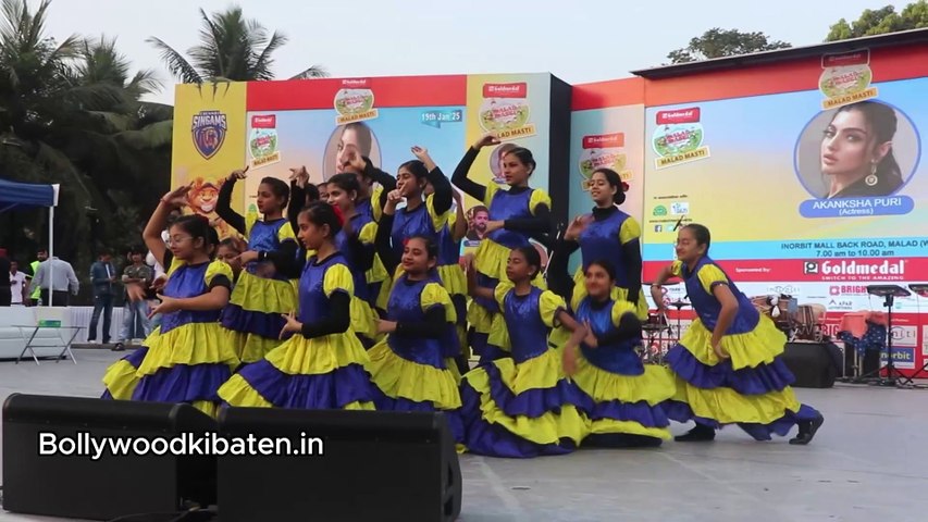 Junaid khan,Akanksha Puri, Ayesha Khan,,Elli Avram, Sana Sultan at Malad Masti organised by MLA Aslam Shaikh