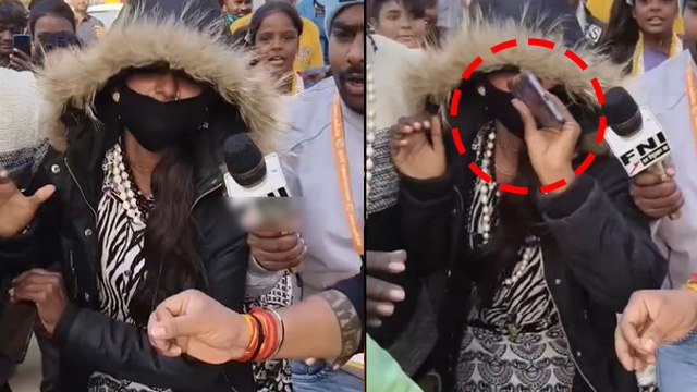 Maha Kumbh 2025 Viral Girl Monalisa Angry On Youtuber, Breaks Mobile Phone, Exit From Kumbh Truth