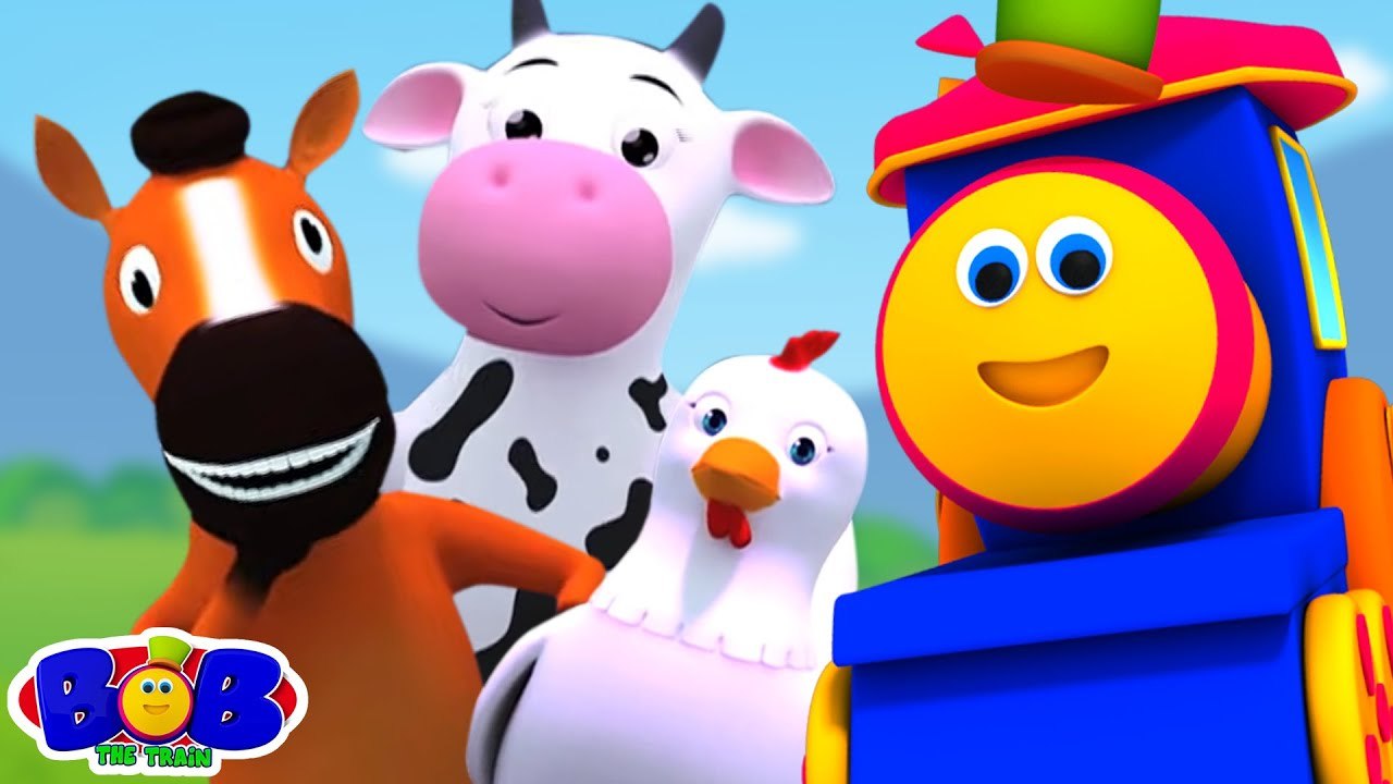 Learn Animal Sound with Bob the Train + More Le...