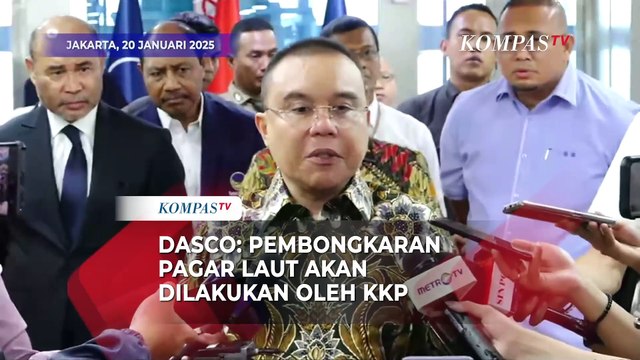 Wakil Ketua DPR RI Sufmi Dasco Terkait Pagar Laut Tangerang: Pembongkaran Akan Dilakukan oleh KKP