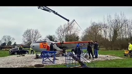 Doncaster village's landmark plane head off to new home in Lithuania