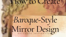 DIY Baroque Decorative Mirror Mirror