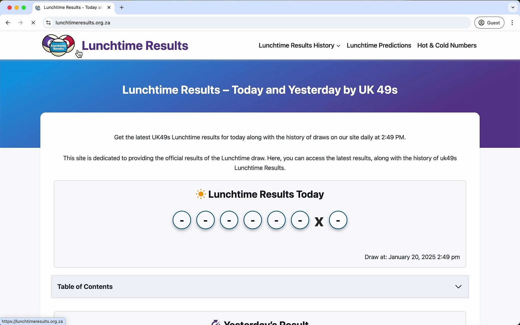 ⁣How to Check Lunchtime Results Daily_ _ lunchtimeresults.org.za