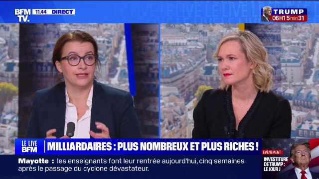 Hausse de la richesse des milliardaires: pour la directrice générale d'OXFAM France le risque c'est de s'acheter la démocratie