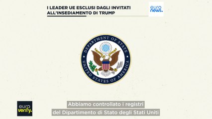 Fact-checking: l'esclusione dei leader Ue dall'insediamento di Trump è in linea con la tradizione