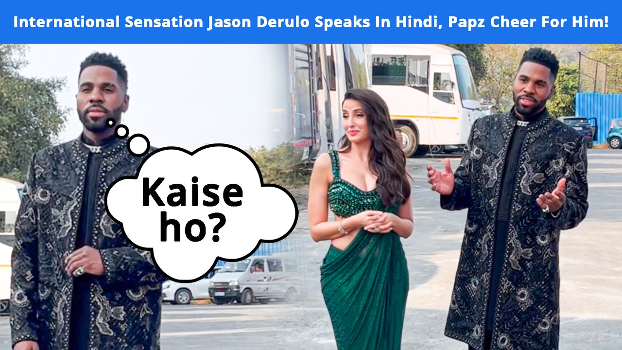 American Singer Jason Derulo Snapped With Nora Fatehi At Kalina Airport, Mumbai