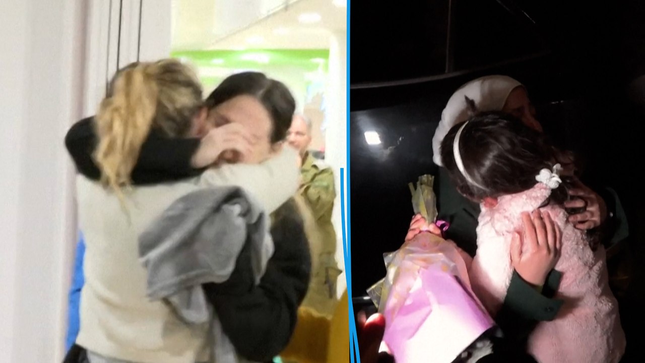 En Israël et à Gaza, l'émotion après la libération des otages israéliennes et de Palestiniens