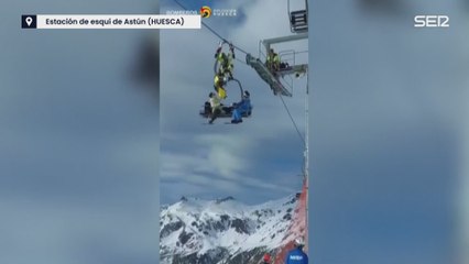 NO USAR El desprendimiento de una telesilla en Astún deja múltiples heridos