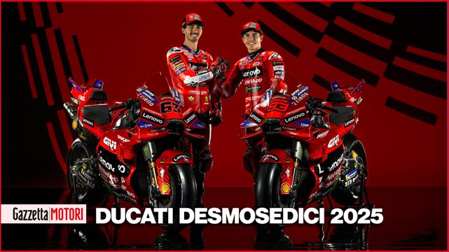 Ducati: la presentazione delle Desmosedici di Marquez e Bagnaia per la MotoGP 2025