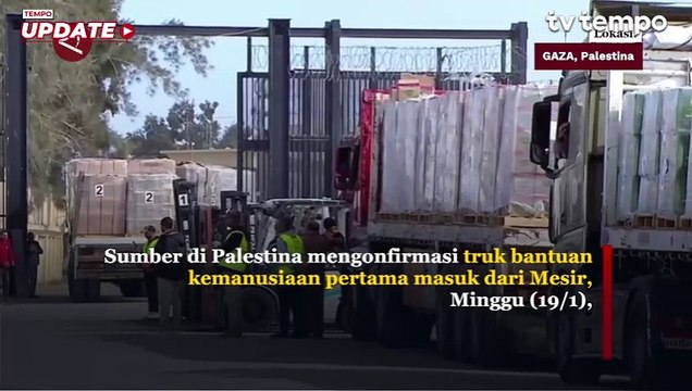 Gencatan Senjata, Truk Bantuan Kemanusiaan Mulai Masuki Gaza