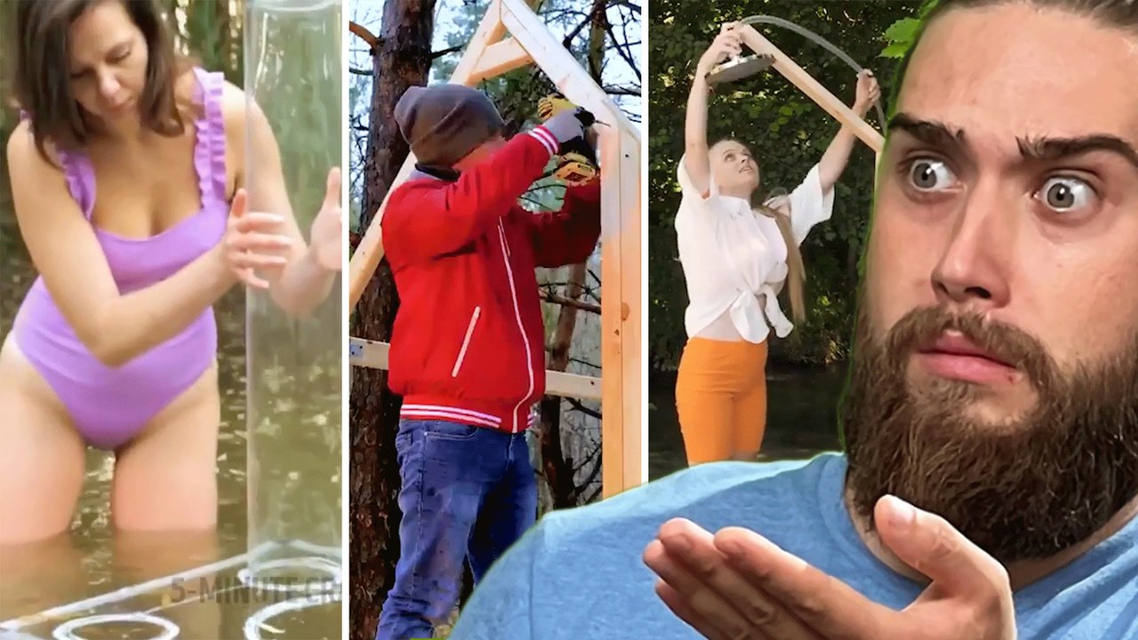 Make Your Backyard a Paradise! 😍 The Dudes REACT to 5-Minute Crafts Outdoor Crafts!